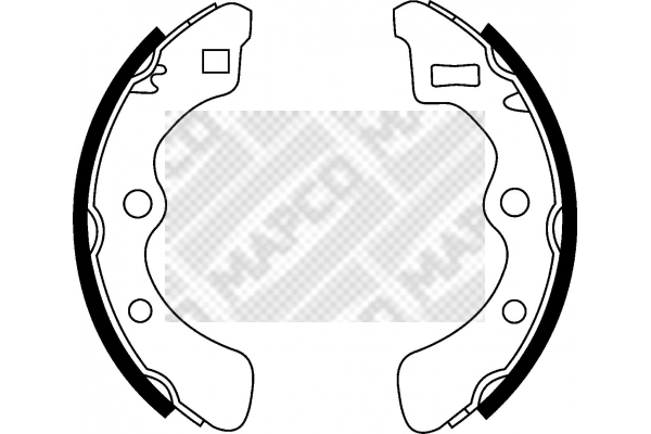 8536 MAPCO Комплект тормозных колодок (фото 2)