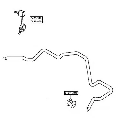 0423-94L ASVA Тяга / стойка стабилизатора (фото 1)