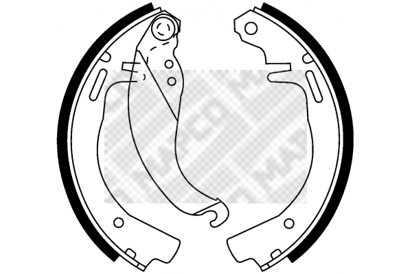 8791 MAPCO Комплект тормозных колодок (фото 1)