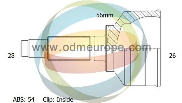 12-120448 ODM Шрус наружний (со стороны колеса) (фото 1)