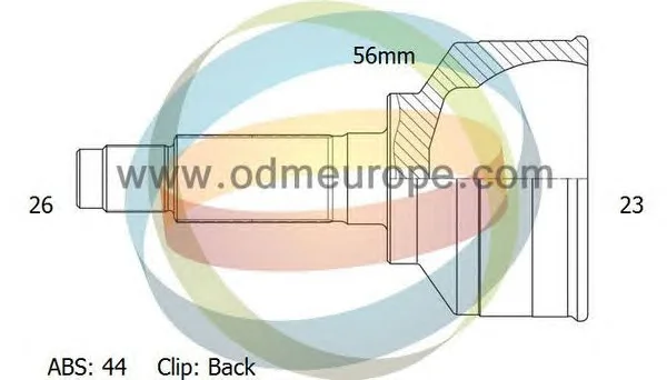 12-120493 ODM Шрус наружний (со стороны колеса) (фото 1)