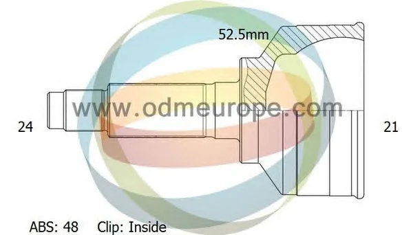 12-120673 ODM Шрус наружний (со стороны колеса) (фото 1)