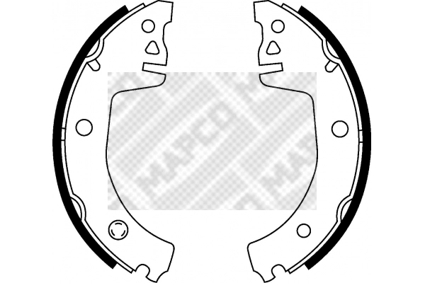 8913 MAPCO Комплект тормозных колодок (фото 2)