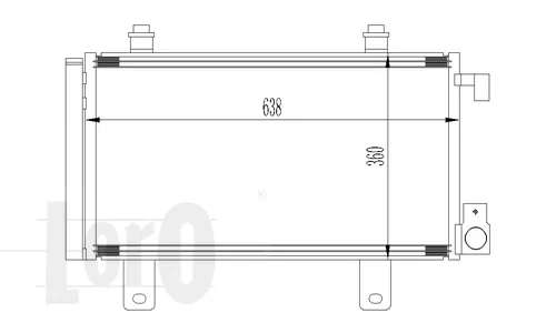 016-016-0022 LORO Радиатор кондиционера (фото 1)
