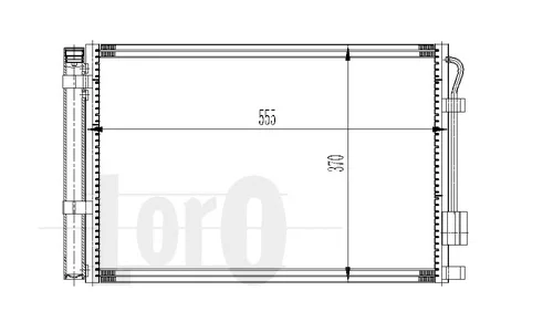 019-016-0020 LORO Радиатор кондиционера (фото 1)