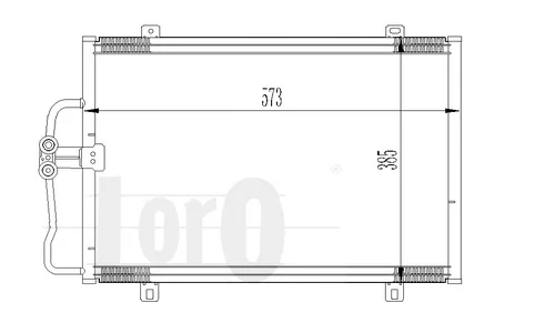 042-016-0003 LORO Радиатор кондиционера (фото 1)