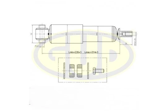 GSA341846 G.U.D Амортизатор (фото 1)