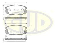 GBP120412 G.U.D Комплект тормозных колодок, дисковый тормоз (фото 2)