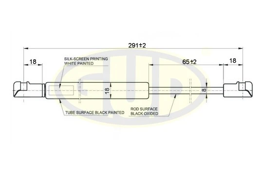 GGS010131 G.U.D Газовая пружина, капот (фото 1)