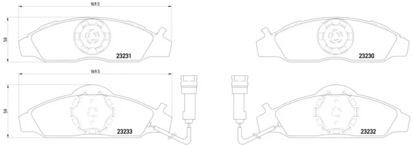 8DB 355 009-591 BEHR/HELLA/PAGID Тормозные колодки (фото 2)