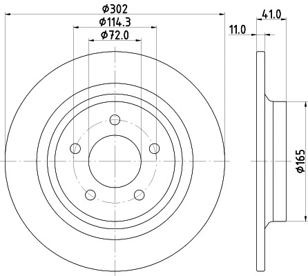 8DD 355 112-901 BEHR/HELLA/PAGID Тормозной диск (фото 4)