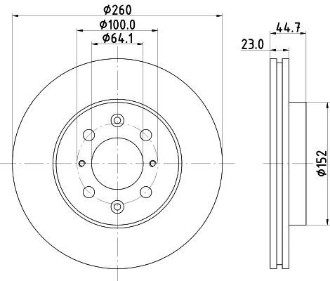 8DD 355 110-321 BEHR/HELLA/PAGID Тормозной диск (фото 8)