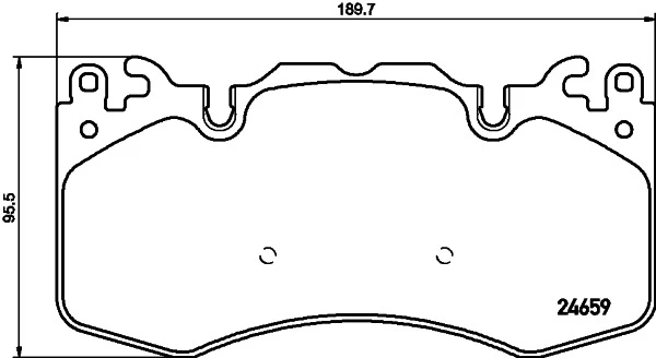 8DB 355 016-151 BEHR/HELLA/PAGID Комплект тормозных колодок, дисковый тормоз (фото 2)