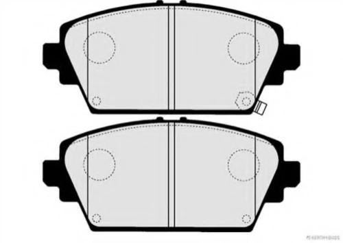 J3604047 HERTH+BUSS Комплект тормозных колодок, дисковый тормоз (фото 3)