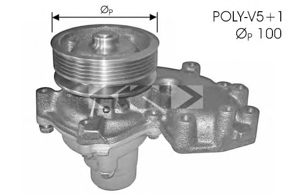 91286 GKN SPIDAN/LOEBRO Водяной насос (помпа) (фото 1)