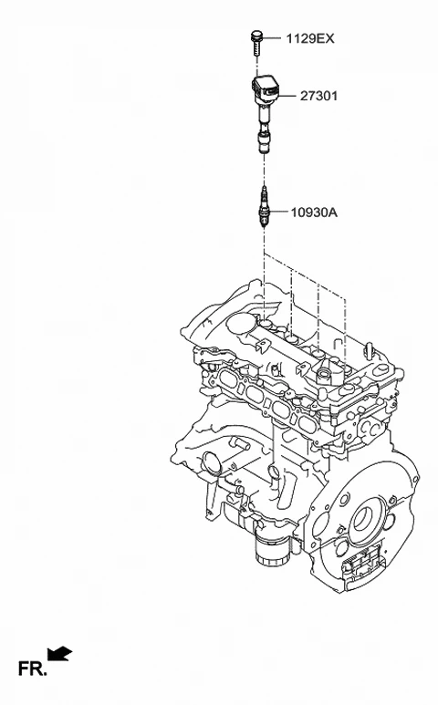 1886808115 HYUNDAI/KIA/MOBIS Свеча зажигания 1886808115 (фото 4)