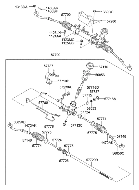 56820-2K050 HYUNDAI/KIA/MOBIS Наконечник рулевой тяги нар (фото 5)