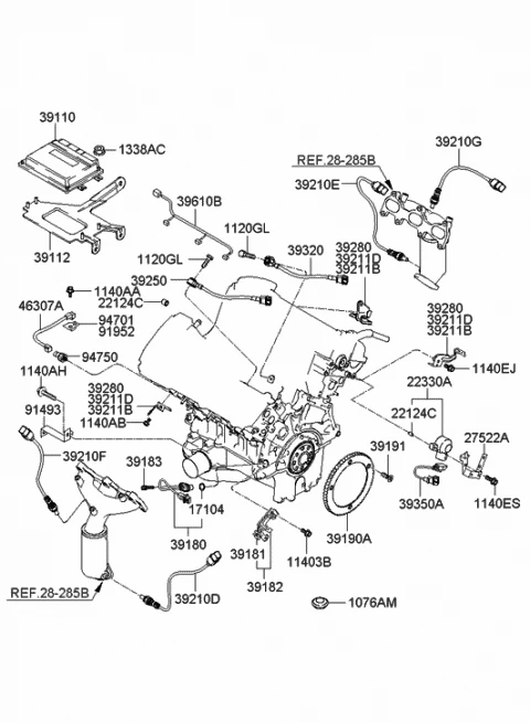 3925037100 HYUNDAI/KIA/MOBIS Датчик детонации (фото 8)