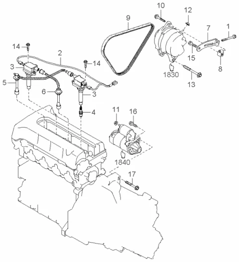 0K2AA18110 HYUNDAI/KIA/MOBIS Свеча зажигания 0k2aa18110 (фото 1)