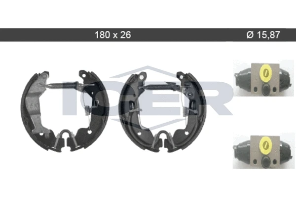 79KT0035 ICER Комплект тормозных колодок (фото 1)