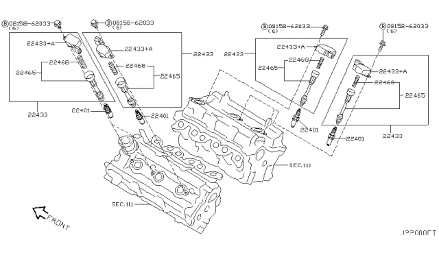 22448JA10C NISSAN Катушка зажигания 350z/altima 2.5-3.5i 02> (фото 7)