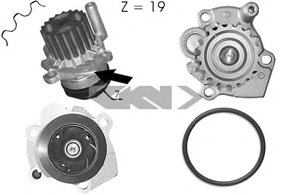 91476 GKN SPIDAN/LOEBRO Водяной насос (помпа) (фото 1)