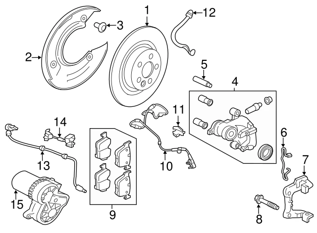 T4A44875 JAGUAR Brake pad axle set (фото 3)