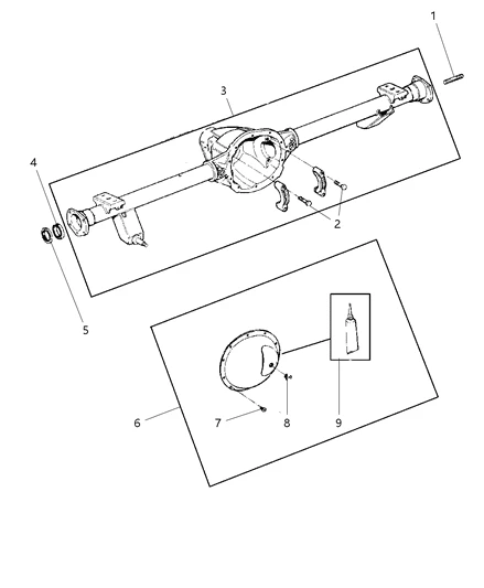 J8134 586AB CHRYSLER Bearing axle shaft (фото 2)