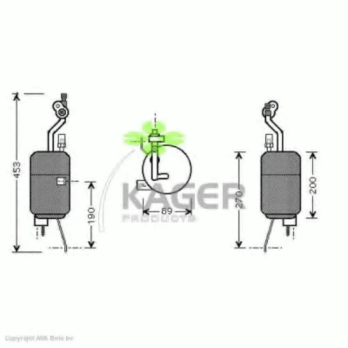 94-5515 KAGER Осушитель кондиционера (фото 2)