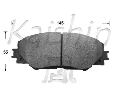 D2268 KAISHIN Комплект тормозных колодок, дисковый тормоз (фото 1)