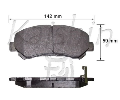 FK1276 KAISHIN Комплект тормозных колодок, дисковый тормоз (фото 2)