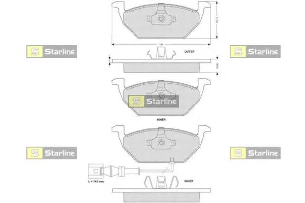 BD S003S STARLINE Тормозные колодки (фото 1)