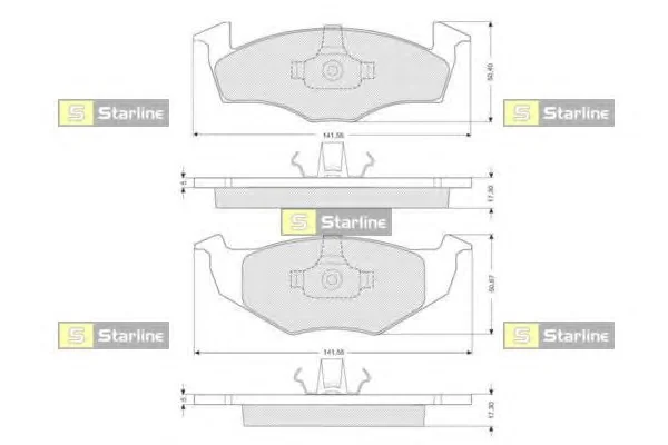 BD S006S STARLINE Тормозные колодки (фото 1)