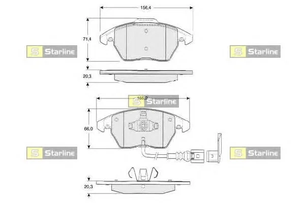 BD S010S STARLINE Тормозные колодки (фото 1)