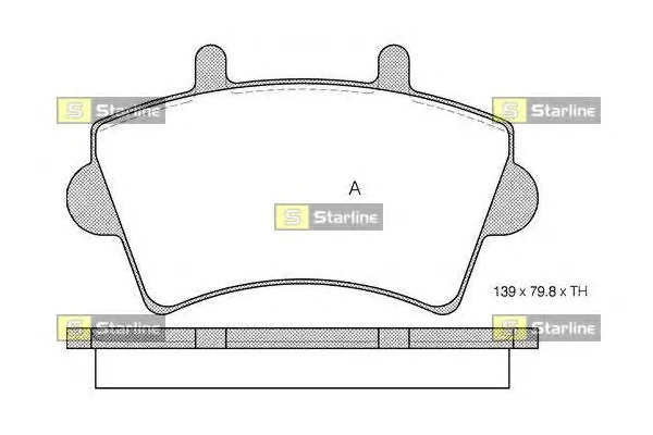 BD S201 STARLINE Тормозные колодки (фото 1)