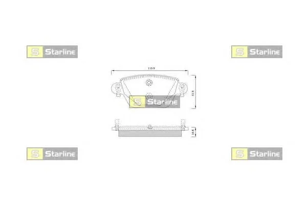 BD S252 STARLINE Тормозные колодки (фото 1)