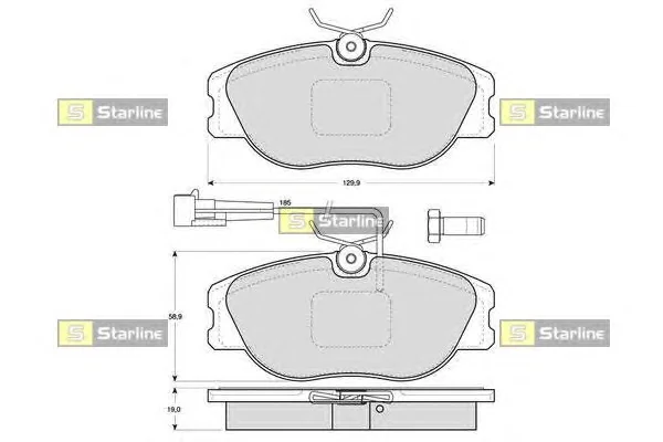 BD S279 STARLINE Тормозные колодки (фото 1)