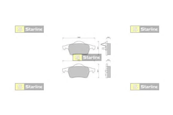 BD S372 STARLINE Тормозные колодки (фото 1)