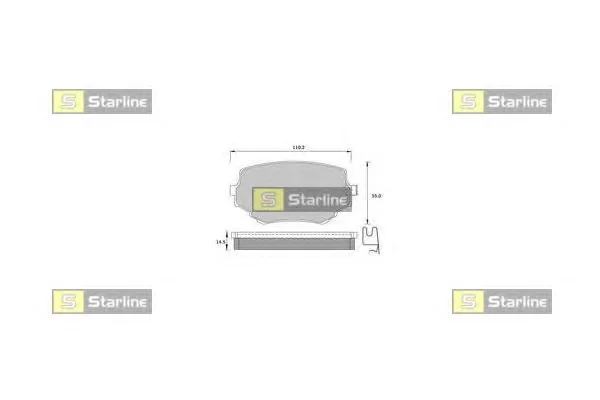 BD S397 STARLINE Тормозные колодки (фото 1)