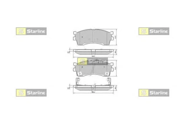 BD S401 STARLINE Тормозные колодки (фото 1)