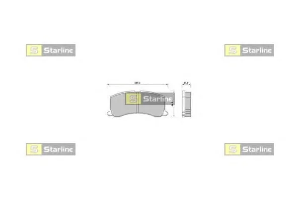BD S413 STARLINE Тормозные колодки (фото 1)
