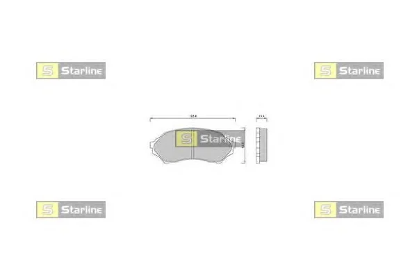 BD S421 STARLINE Тормозные колодки (фото 1)