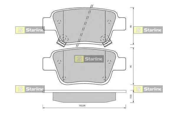 BD S430 STARLINE Тормозные колодки (фото 1)