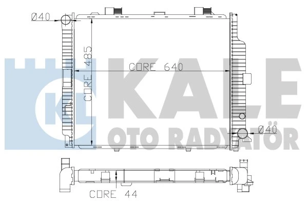 361500 KALE Радиатор системы охлаждения двигателя 361500 (фото 1)