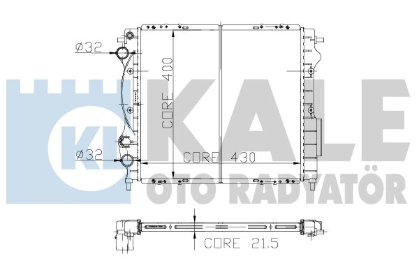 146200 KALE Радиатор системы охлаждения двигателя 146200 (фото 1)