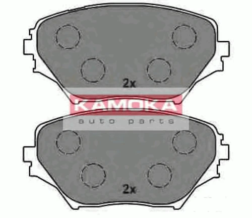 JQ1013028 KAMOKA Комплект тормозных колодок, дисковый тормоз (фото 2)