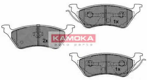 JQ1012950 KAMOKA Комплект тормозных колодок, дисковый тормоз (фото 1)