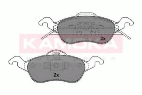 JQ101636 KAMOKA Комплект тормозных колодок, дисковый тормоз (фото 2)