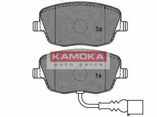 JQ1013324 KAMOKA Комплект тормозных колодок, дисковый тормоз (фото 2)