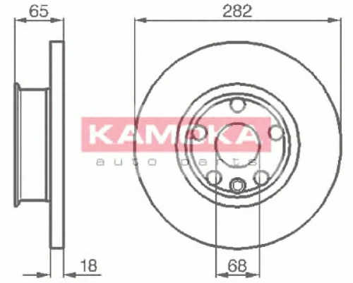 1031124 KAMOKA Тормозной диск (фото 3)